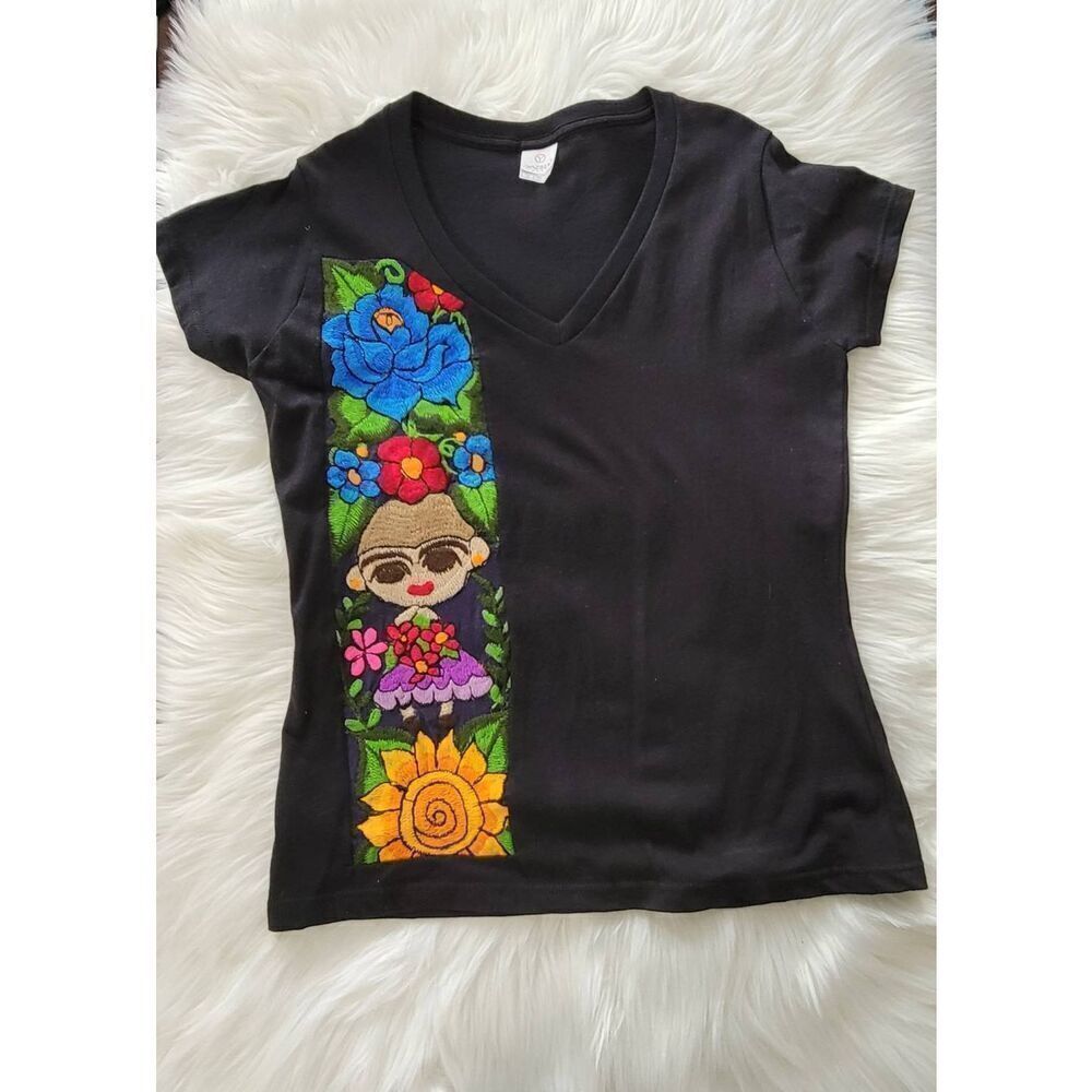Mexican Frida Kahlo T-Shirt for Woman